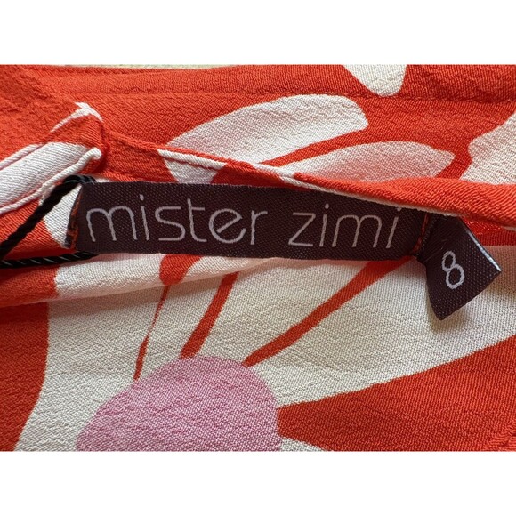 Mister Zimi womens Olivia Midi Dress size 8 AU (4 US) Red Daisy Tie Back $179 - Picture 7 of 9